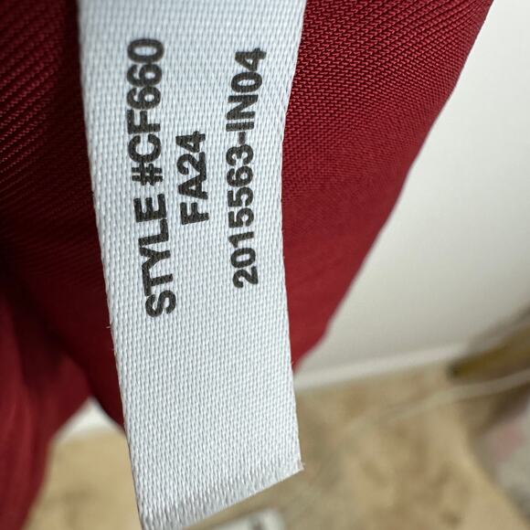 J.Crew Amelia Popover Shirtdress Drapey Viscose Twill Burgundy Ruffle 2X NWT - Picture 14 of 15